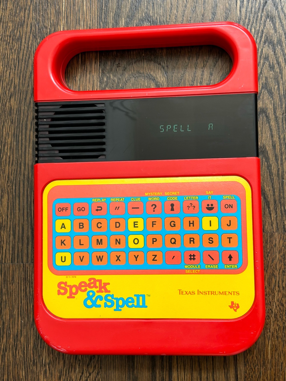 Vintage 1978 Texas Instruments Speak & Spell Original TI Tested Working